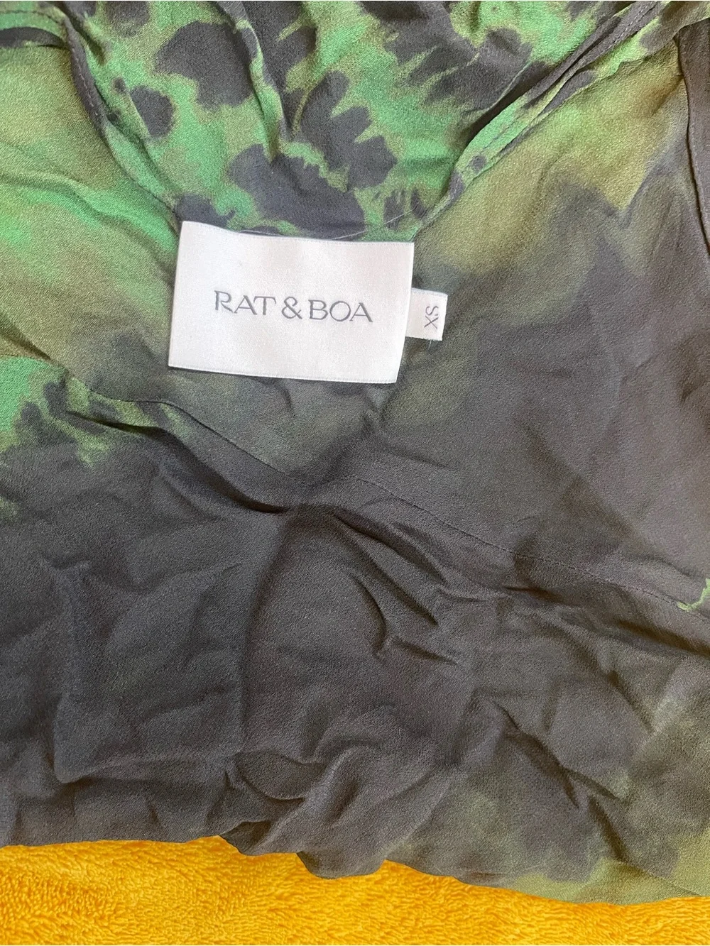 Rat & Boa Navy and Teal Tie-Dye Maxi Skirt
